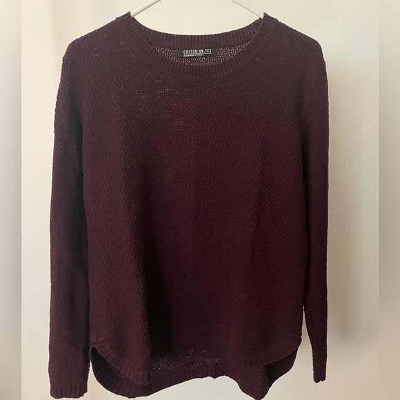 Cotton On Burgundy Sweater, Small - Picture 1 of 2